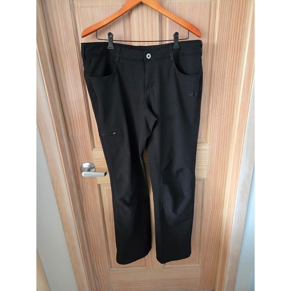 The North Face Women's Black Softshell Pants Outdoors Hiking Pants Black Large